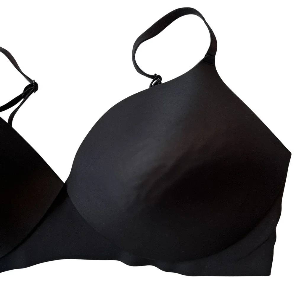 Eby Bra 38C Women's Black‎ Pain-Free T-Shirt Bra 3D Precision Bra Wireless